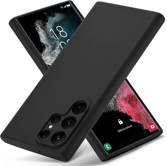 PROTECT  Samsung S24 Ultra Silicon Phone Case, Magnetic, Bundle, Screen Protector included, Protective, Anti Scratch, Black, SMS24UBLK