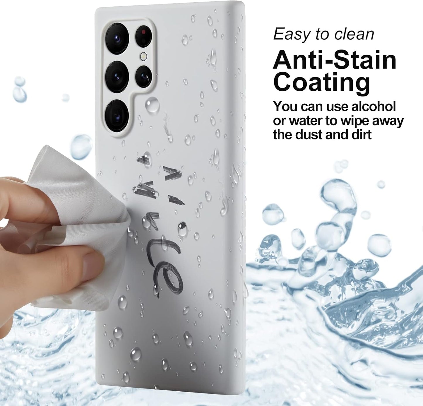 PROTECT  Samsung S25 Ultra Silicon Phone Case, Magnetic, Protective, Anti Scratch, Grey, SMS25UGRY