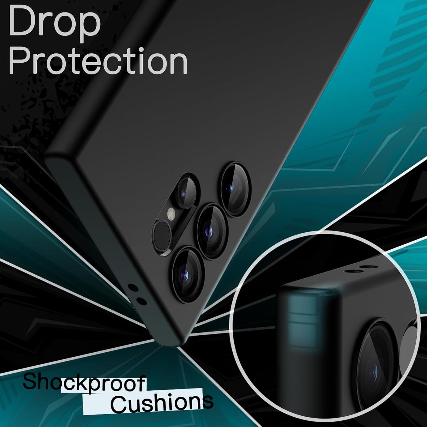 PROTECT  Samsung S25 Ultra Silicon Phone Case, Magnetic, Protective, Anti Scratch, Black, SMS25UBLK