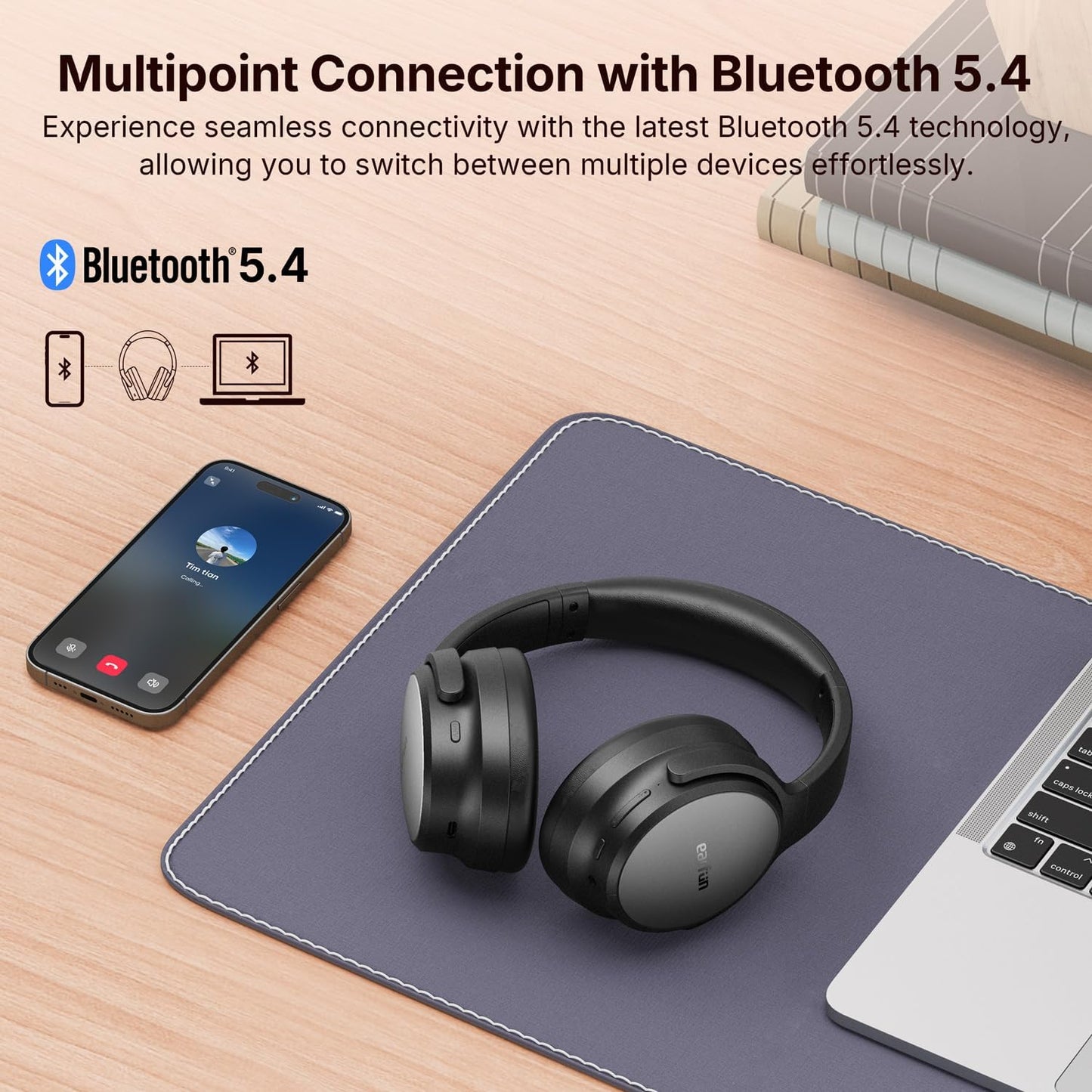 EarFun Kids Headphones with Mic, Wired Headphones Kids 85/94dB Volume Limit, Sharing Function, Stereo Sound Adjustable Headband Children Headphone for School/Travel/Phone/Tablet