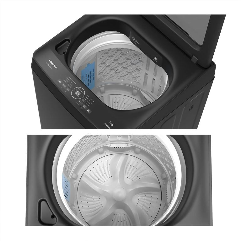 Hisense Top Load Washing Machine, 11 Kg, Black, WT3K1123UB