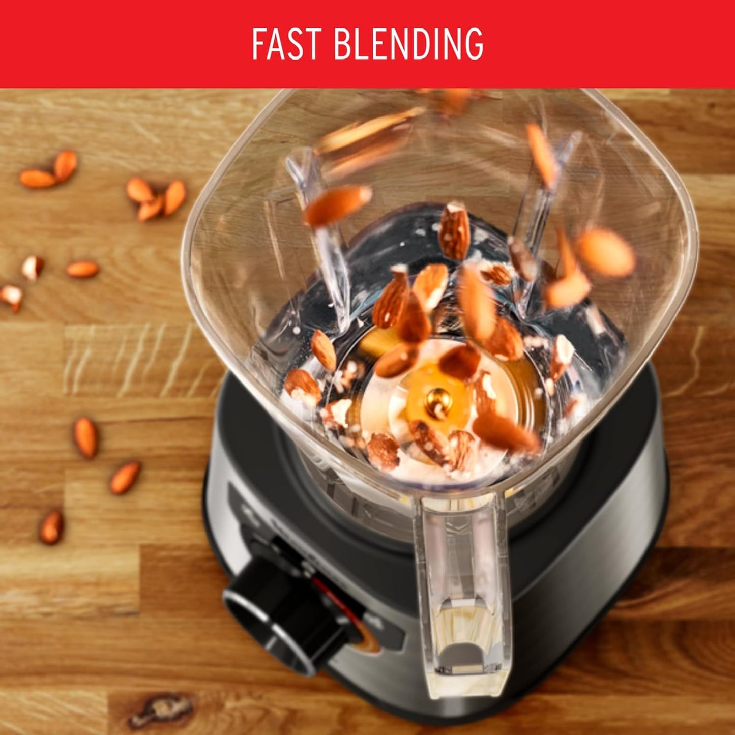 MOULINEX Blender | PerfectMix |High Speed 2 L Blender Smoothie Maker | Mixer | 1200 W | 4 Auto Programs | Light and Unbreakable Jar | Powerful Blending | 600 ml bottle | LM88HD27