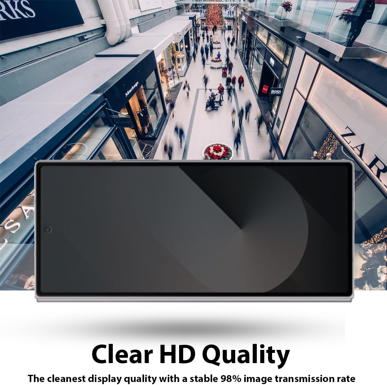 PROTECT  Samsung Z FOLD 6 Privacy Screen Protector,  9D Tempered Glass, Anti Scratch, Matte , Black, PZFLD6