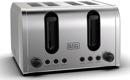 Black + Decker 4-Slice Toaster 2100W, ET444-B5