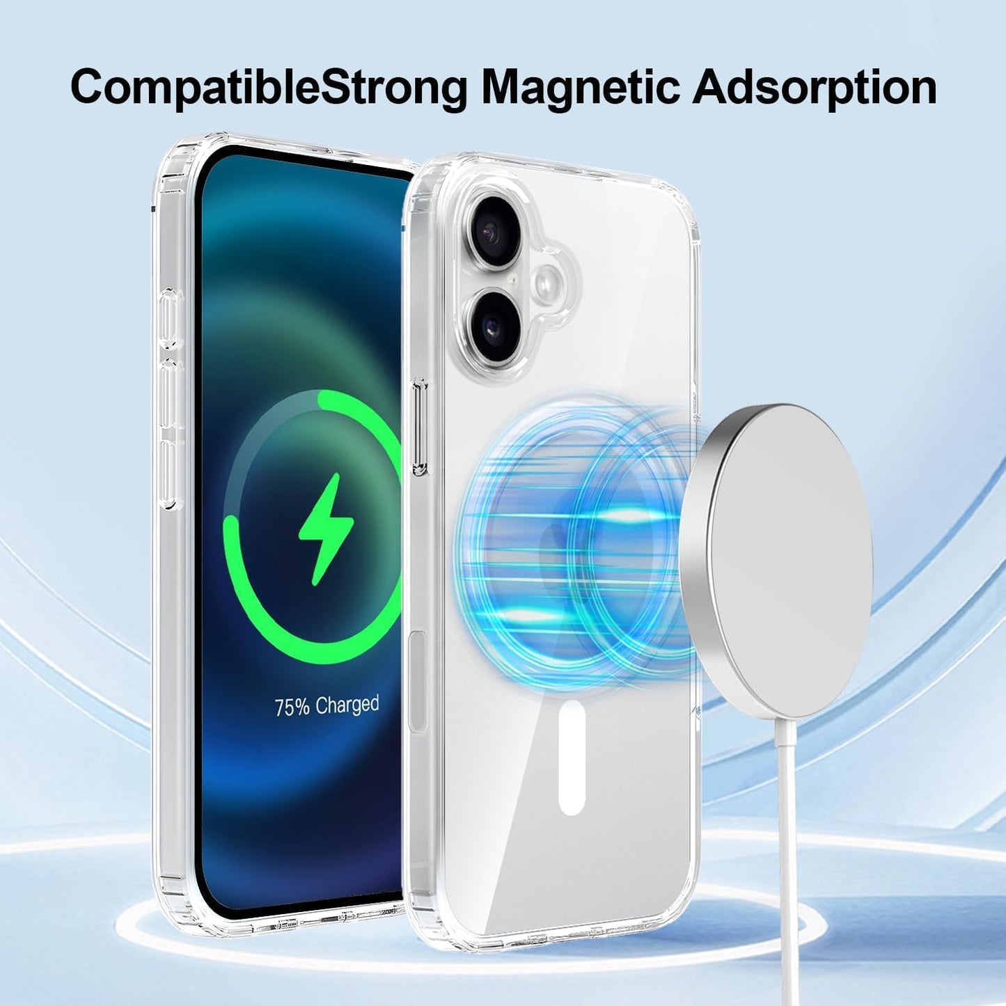 PROTECT  IPHONE 16 Magsafe Phone Case, Anti Scratch, Transparent, Protective, Clear, MSIP16
