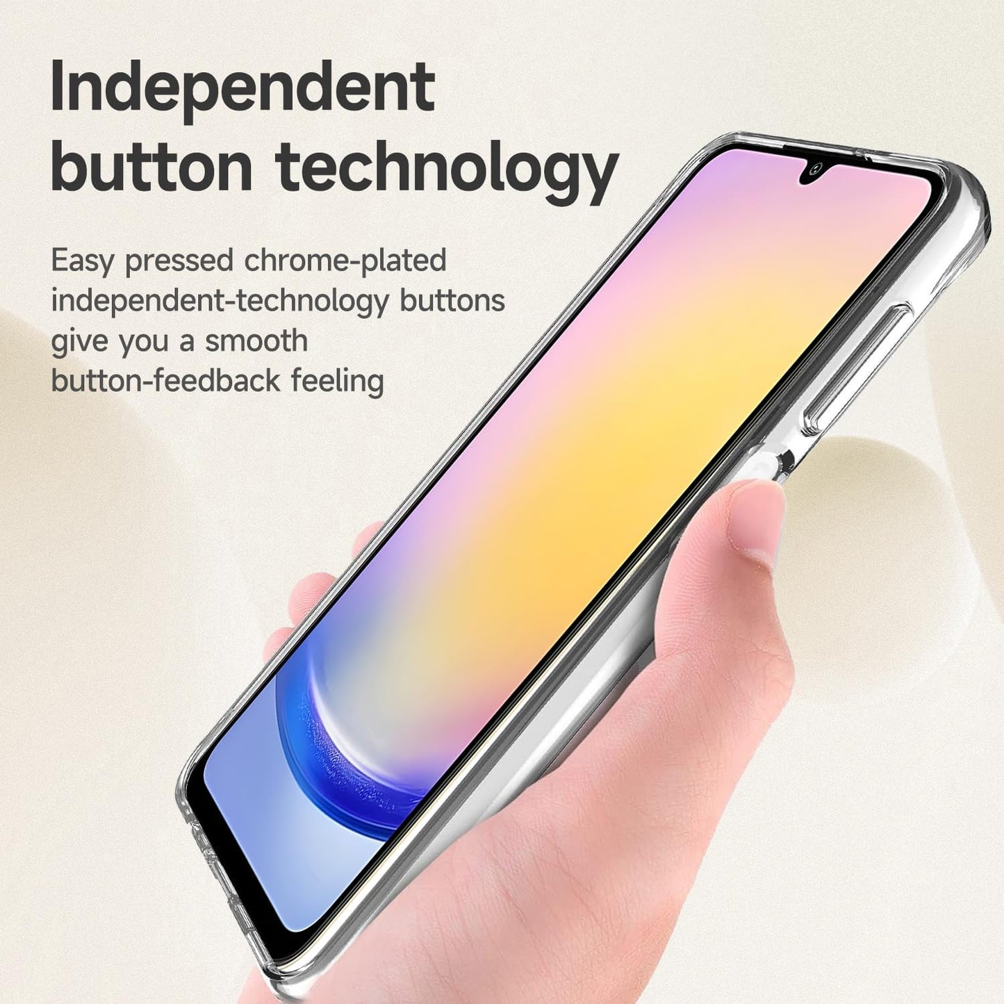 PROTECT  Samsung A26 Lucid Phone Case, Anti Scratch, Bundle, Screen Protector included, Protective, Clear, LSAMA26