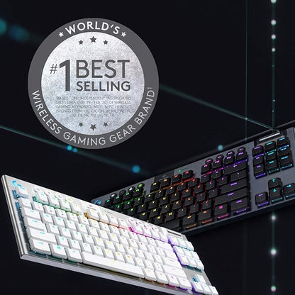 Logitech RGB Lightning Wireless Mechanical Gaming Keyboard, G915, White