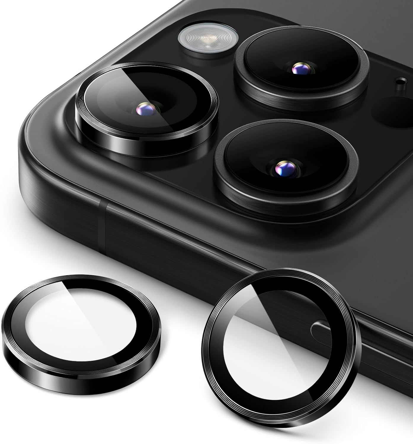 PROTECT  iPhone 16 Pro Xzoom Lens Protector, Sapphire Glass, Alloy Material, Ultra Clear, Premium Finish, Black, XIP16PBLK