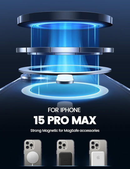 PROTECT  iPhone 15 Pro Max Magsafe Phone Case, Anti Scratch, Transparent, Protective, Clear, MSIP15PM