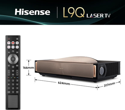 Hisense Ultra Short Throw Triple Laser Projector, 4K UHD Smart Projector – L9Q