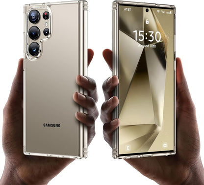 PROTECT  Samsung S24 Ultra Lucid Phone Case, Anti Scratch, Bundle, Screen Protector included, Protective, Clear, LSAMS24U