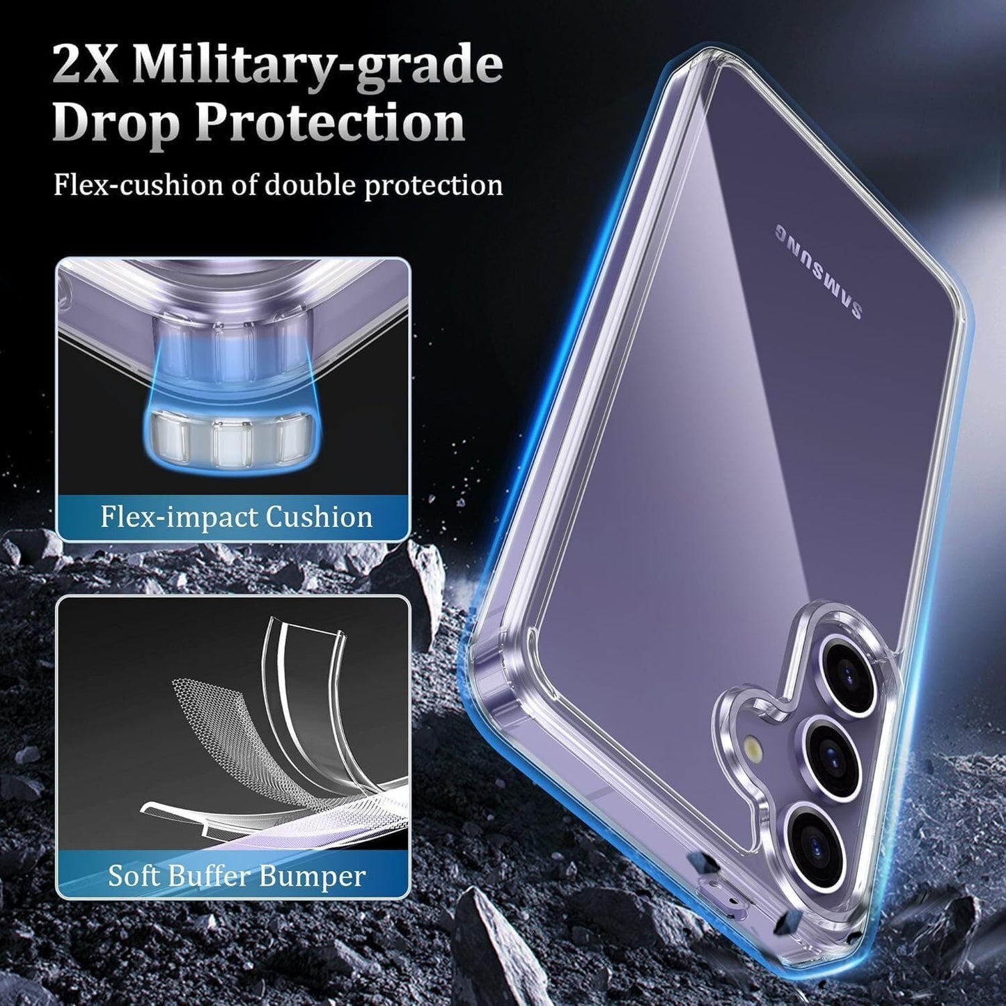 PROTECT  Samsung S25 Plus Lucid Phone Case, Anti Scratch, Transparent, Protective, Clear, LSAMS25P