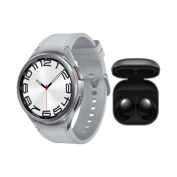 Samsung Galaxy Watch6 Classic 47mm LTE Silver + Galaxy Buds 2