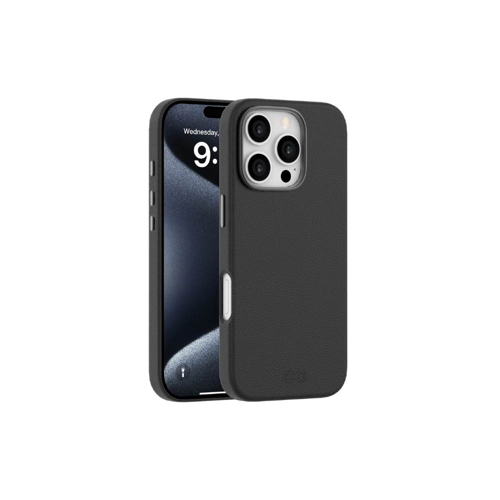 Infinyty Vogue Exquisite Leather Case iPhone 16 Pro, Black