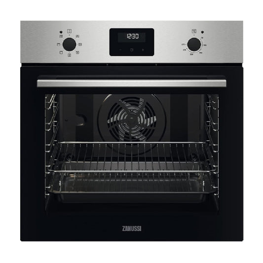 Zanussi 60 Cm Built-in Electric Oven 74L Silver