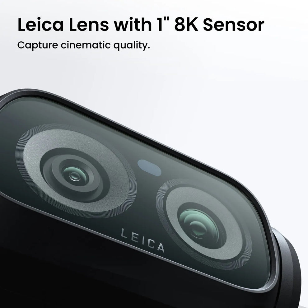 Insta360 Luna Ultra Standard Bundle – 8K Dual-Lens Gimbal Camera (Cosmic Black)