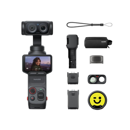 Insta360 Luna Ultra Creator Bundle – 8K Dual-Lens Gimbal Camera (Cosmic Black)