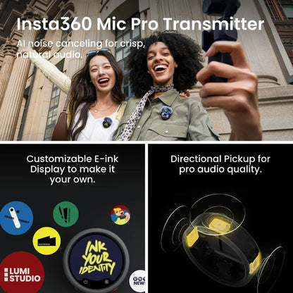 Insta360 Luna Ultra Creator Bundle – 8K Dual-Lens Gimbal Camera (Cosmic Black)