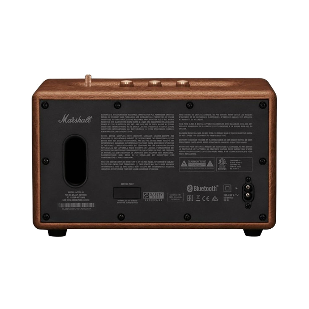 Marshall Acton III Bluetooth Speaker Brown