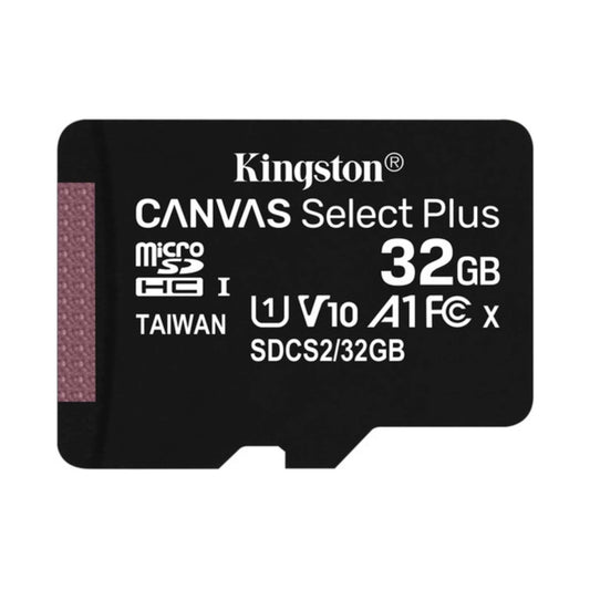 Kingston Canvas Select Plus microSDHC Memory Card 32GB Black