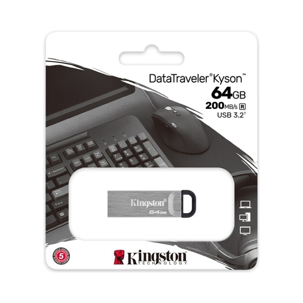 Kingston DataTraveler Kyson Flash Drive 64GB Grey