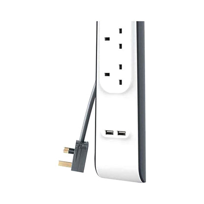 Belkin 4 Way Surge Protection Strip With 2 USB Charging White