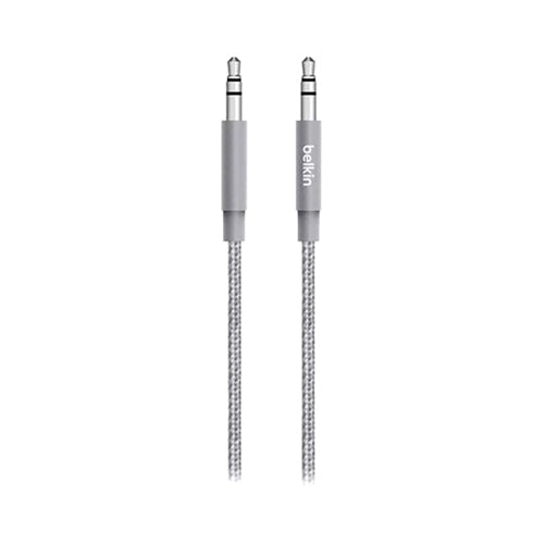 Belkin 3.5mm Braided Auxiliary Cable Grey