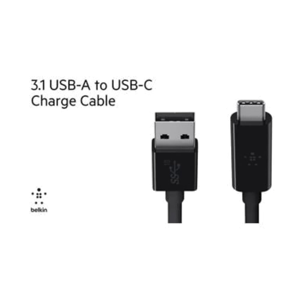 Belkin 3.1 USB-A to USB-C Cable Black