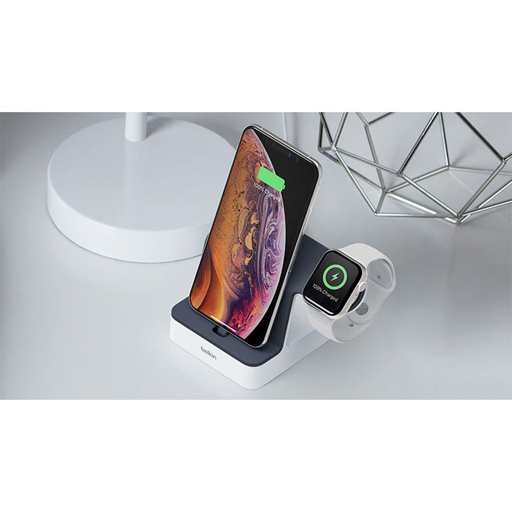 Belkin 2-In-1 Wireless Charger For Apple iPhone & iWatch Black