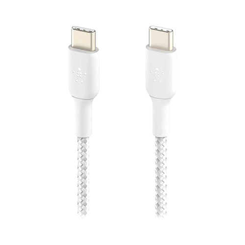 Belkin Braided USB Type-C To USB Type-C Data Sync And Charging Cable White