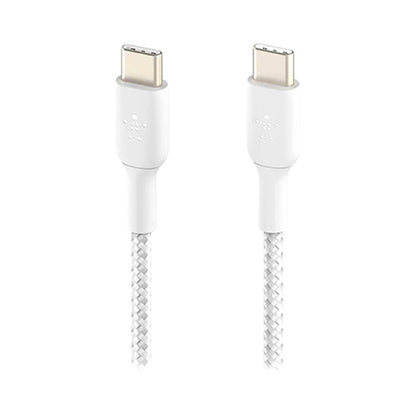 Belkin Braided USB Type-C To USB Type-C Data Sync And Charging Cable White