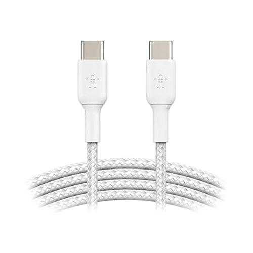 Belkin Braided USB Type-C To USB Type-C Data Sync And Charging Cable White