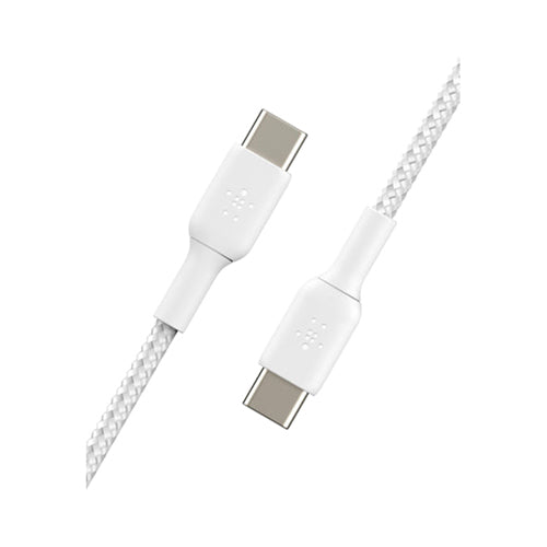 Belkin Braided USB Type-C To USB Type-C Data Sync And Charging Cable White