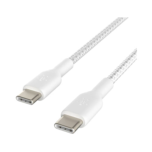 Belkin Braided USB Type-C To USB Type-C Data Sync And Charging Cable White