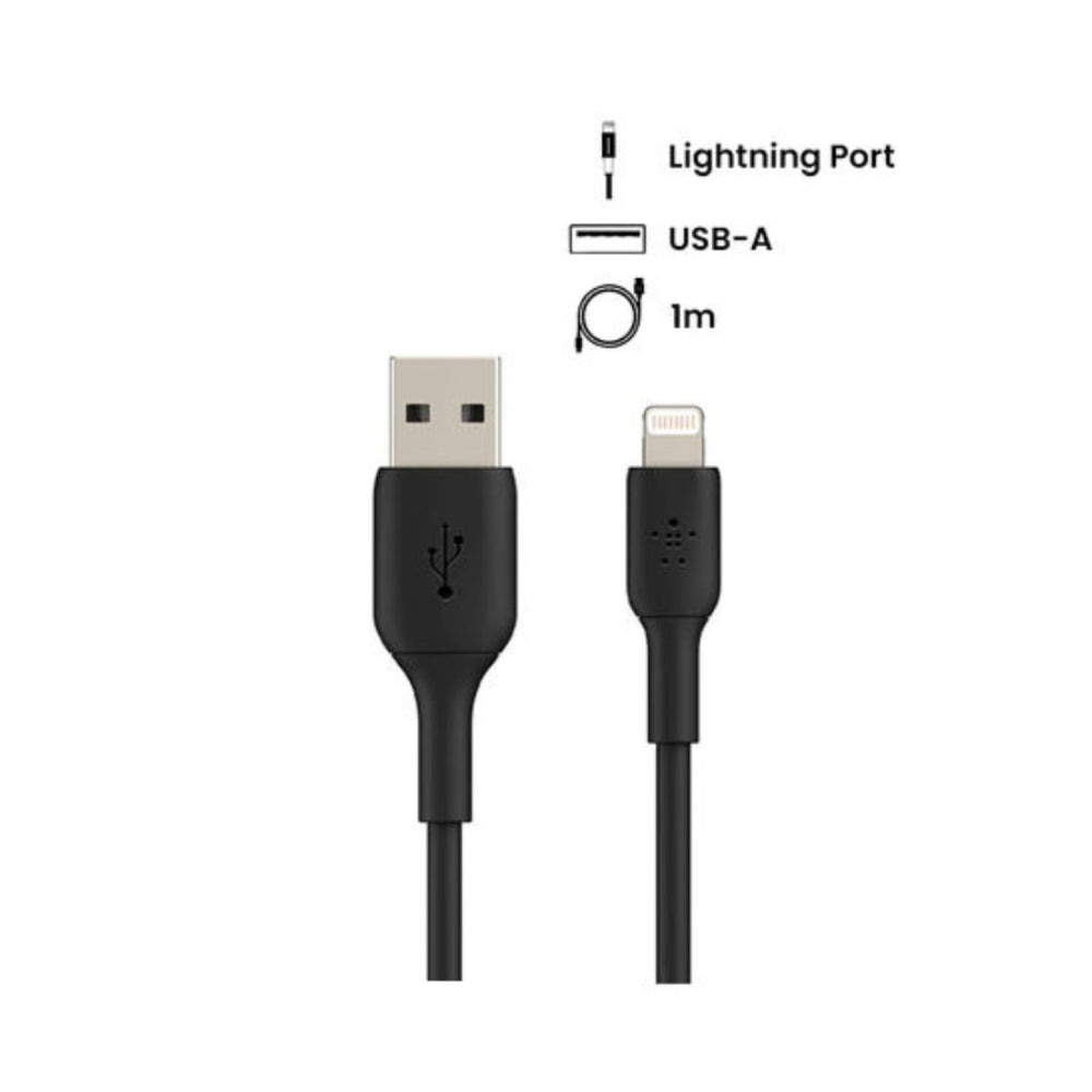 Belkin Braided USB-A to Lightning Cable Black