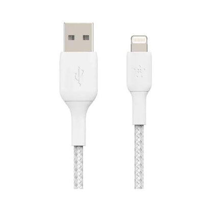 Belkin Braided USB-A to Lightning Cable White