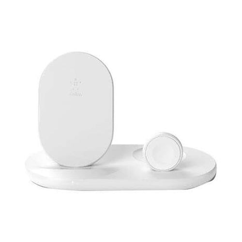 Belkin 3-in-1 Wireless Charging Dock And Stand White