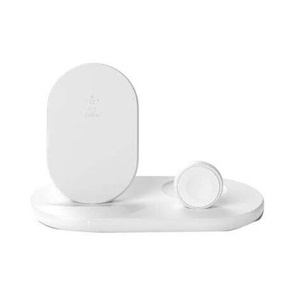 Belkin 3-in-1 Wireless Charging Dock And Stand White