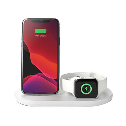 Belkin 3-in-1 Wireless Charging Dock And Stand White