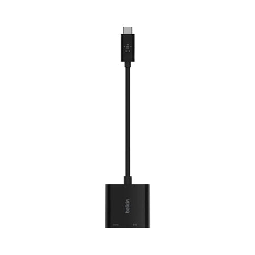 Belkin USB-C To Ethernet Adapter + Charge Black