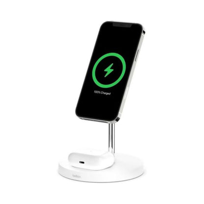 Belkin 2-In-1 MagSafe Wireless Charging Stand White