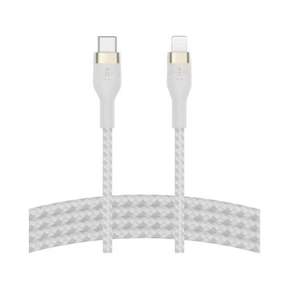 Belkin BoostCharge Pro Silicone USB Type-C To Lightning Cable 1M White