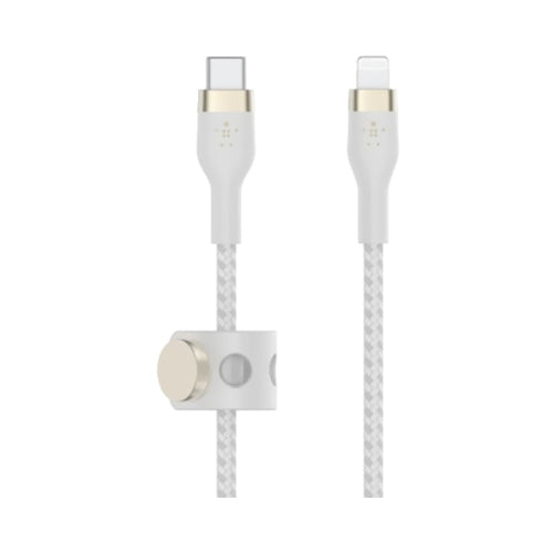 Belkin BoostCharge Pro Silicone USB Type-C To Lightning Cable 1M White