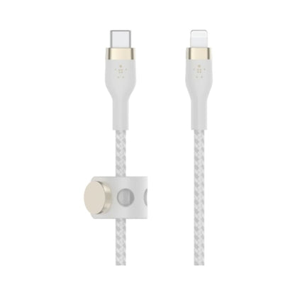 Belkin BoostCharge Pro Silicone USB Type-C To Lightning Cable 1M White