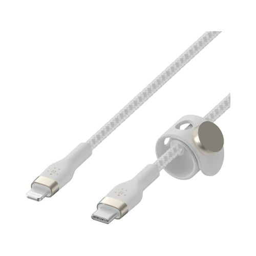 Belkin BoostCharge Pro Silicone USB Type-C To Lightning Cable 1M White