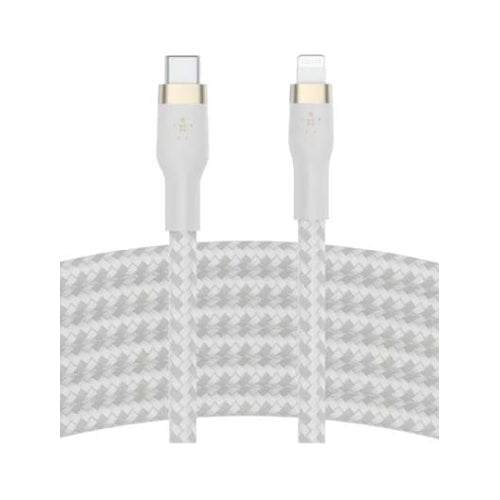 Belkin BoostCharge Pro Silicone USB Type-C To Lightning Cable White