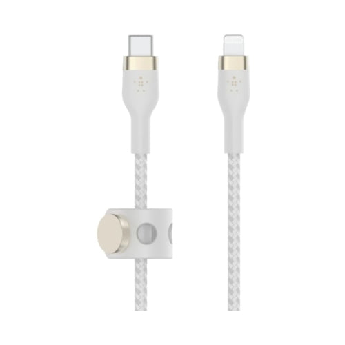 Belkin BoostCharge Pro Silicone USB Type-C To Lightning Cable White