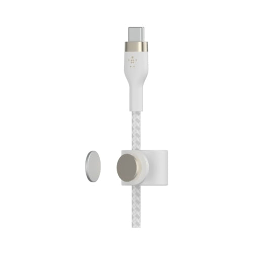 Belkin BoostCharge Pro Silicone USB Type-C To Lightning Cable White