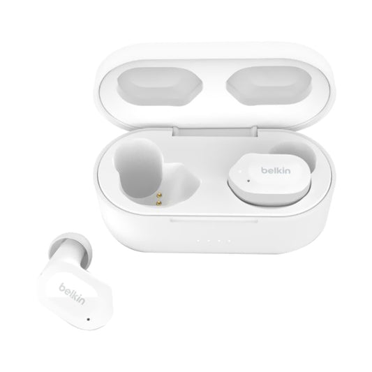 Belkin Soundform Play True Wireless In-Ear Earbuds With Charging Case White