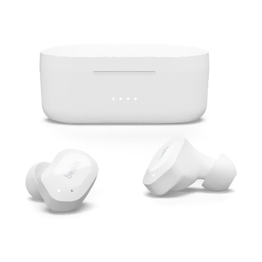 Belkin Soundform Play True Wireless In-Ear Earbuds With Charging Case White